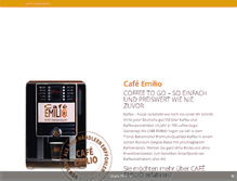 Tablet Screenshot of cafe-emilio.com
